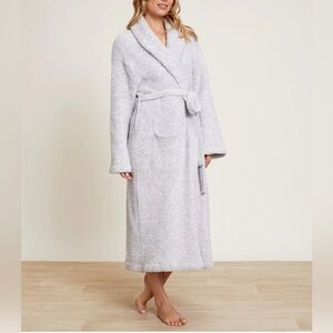 Barefoot Dreams CozyChic Heathered Gray Robe Size 2